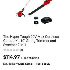 Hyper Tough 20v max cordless combo kit. 10 inch St